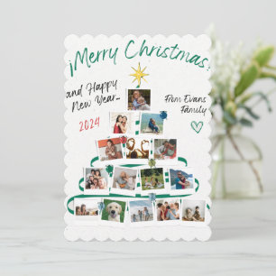 Amor da Família Evans para Cartão Feliz Natal