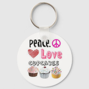 amor da paz e chaveiro dos cupcakes
