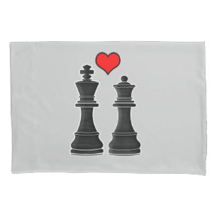 Amor das partes de xadrez do rei e da rainha