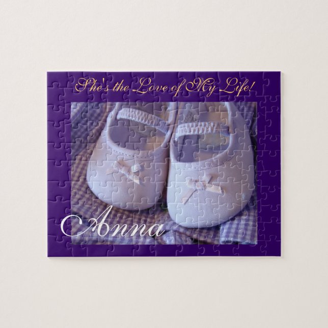 Amor de Bebê da Minha Vida quebra-cabeça Sapatos N (Horizontal)