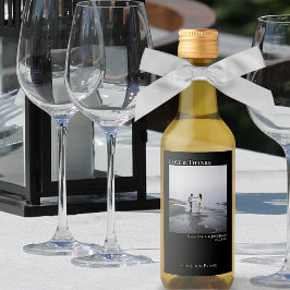 Amor de Casamento e Obrigados Foto Negra Moderna M