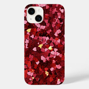 Amor de Corações Vermelhos e Rosa