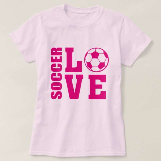 Amor de futebol, camiseta de futebol (Frente do Design)