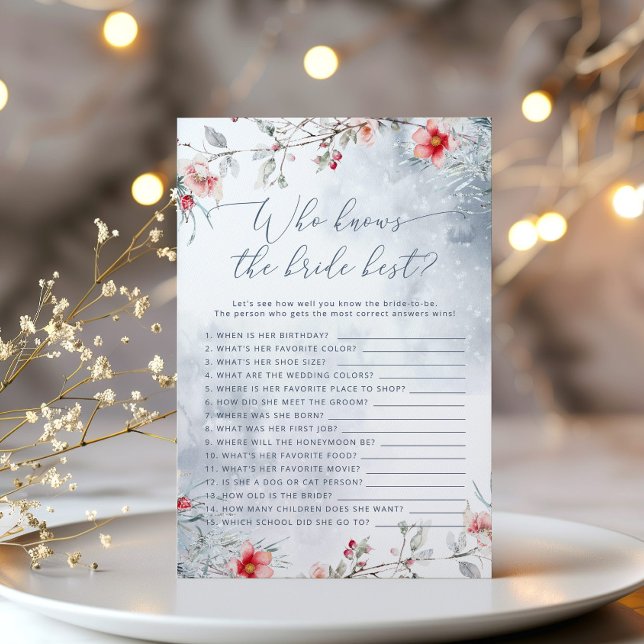 Amor de inverno na neve Quem conhece o melhor jogo (Criador carregado)