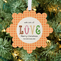 Amor de Natal Tipografia Moderna Personalizada 