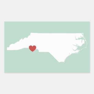 Amor de North Carolina - etiqueta customizável