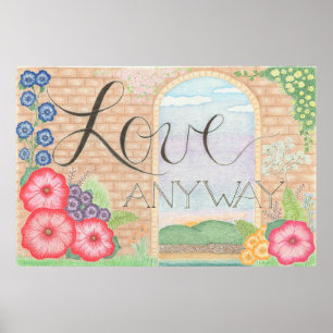 Amor De Qualquer Forma, Poster Floral
