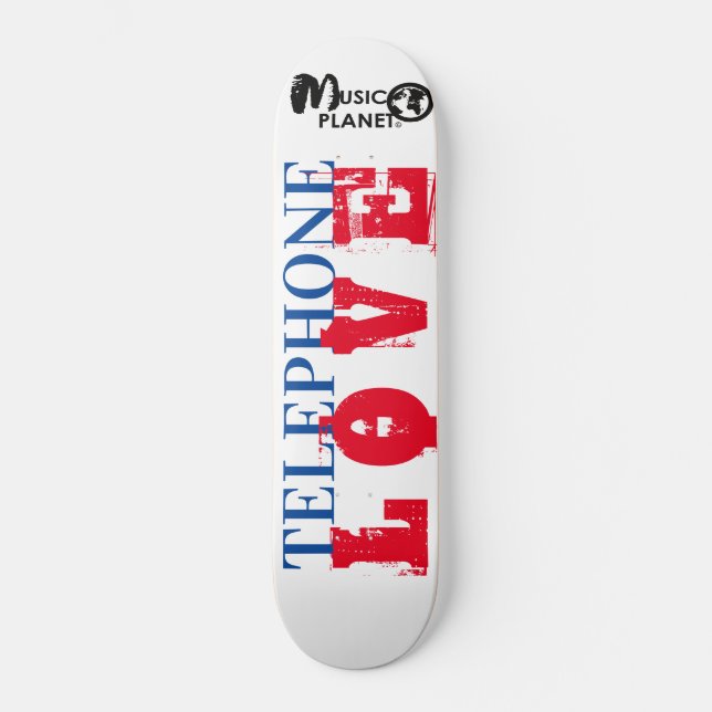 AMOR DE TELEFONE Skateboard (Frente)