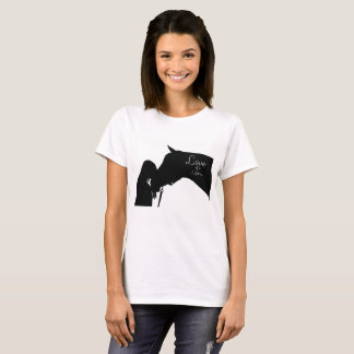 Amor de uma camisa equestre do cavalo da vida