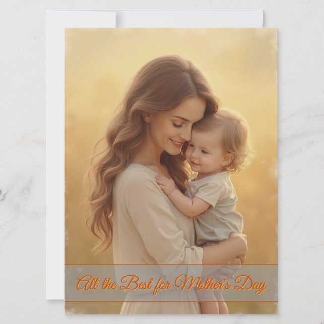 Amor dia de as mães - Um momento de pura alegria (Frente)