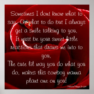 Amor do joaninha com poster do poema