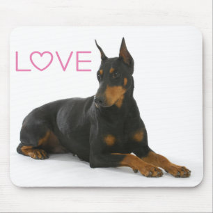 Amor Doberman Pinscher Cachorro Mousepad