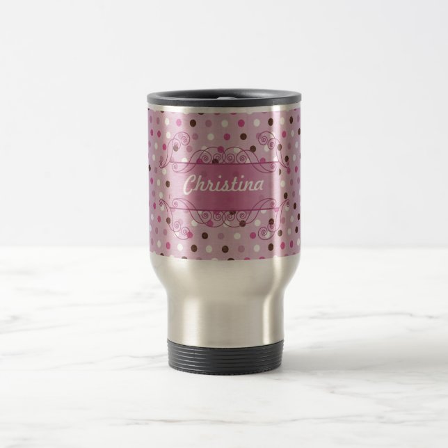 Amor Doce 15 oz. Caneca de viagem de aço inoxidáve (Centro)
