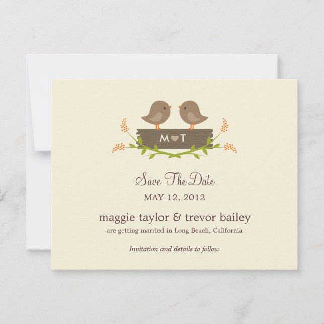 Amor Doce Salve O Anúncio De Data (Frente)