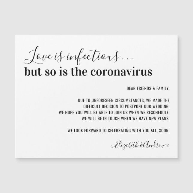 Amor é Adiamento de Casamento Infeccioso19 (Frente)