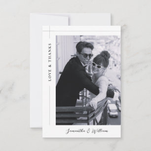 Amor e Agradecimento Foto Preto e Branco Casamento