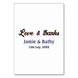 Amor e agradecimento roxo laranja nome data