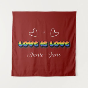 Amor é Amor Tapeçaria Arco-íris LGBTQ