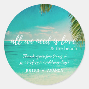 Amor e as etiquetas do favor do casamento de praia