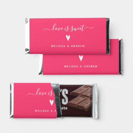 Amor é doce - Casamento Rosa Quente 'Obrigado'