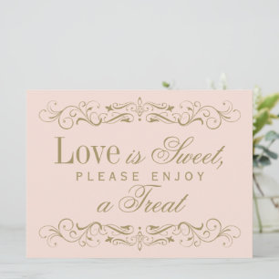 Amor é doce Vintage Blush Antiquado Flourish