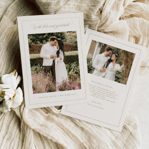 Amor e gratidão, Cartões de agradecimentos de casa