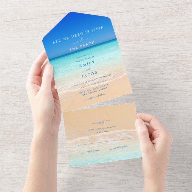 Amor e o Casamento de Praia RSVP (Aba destacável)