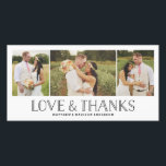 Amor e Obrigados Boho | Casamento Obrigado Cartão<br><div class="desc">Fotografias fornecidas por cortesia de ©Blush Fotografia</div>