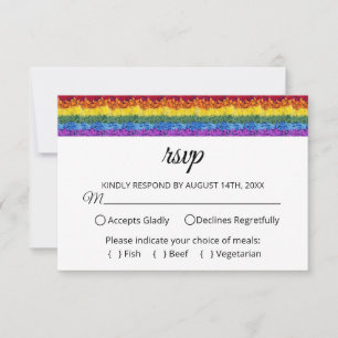 Amor é Orgulho Floral Bridal RSVP