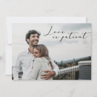 Amor é Paciente Salve a NOVA data Cartão Postal de
