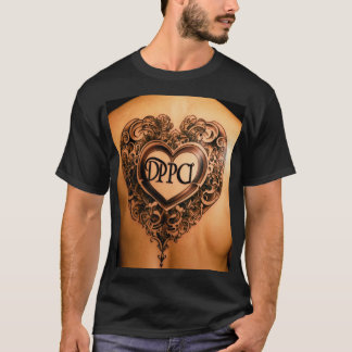 Amor e Tinta: Camisetas de tatuagem cardíaca para