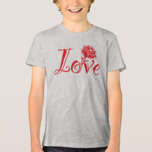 Amor em Bloom: Tipografia Elegante com Rosa