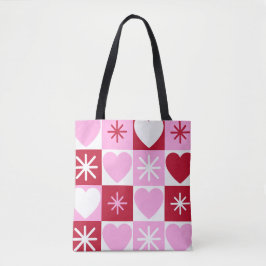 Amor em Cada Saco de Tote Quadrado