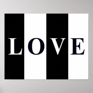 AMOR EM PRETO E BRANCO Decoração de Parede Quarto