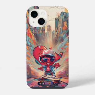 Amor em Rodas - Legal Skateboard Heart Design