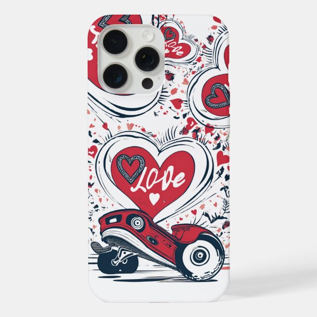 Amor em Rodas - Legal Skateboard Heart Design | (Verso)