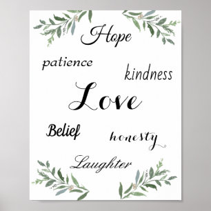 Amor, esperança, bondade Poster