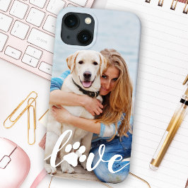 AMOR Estojo Personalizado com Foto de Animal de Es