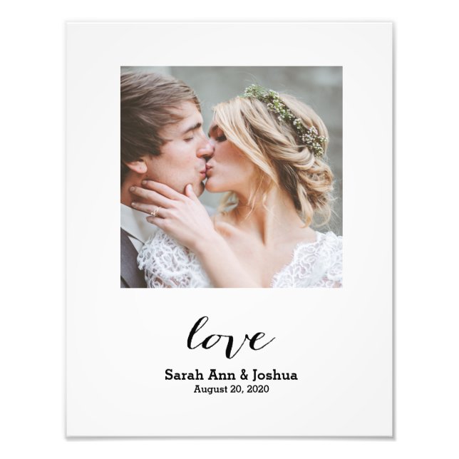 Amor eterno | Impressão de Foto Personalizada de C (Frente)