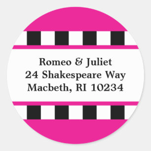 Amor! Etiqueta de Endereço - Rosa