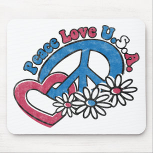 Amor EUA Mousepad da paz