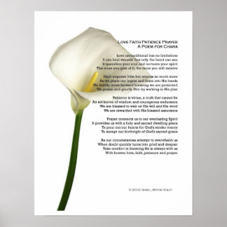 Amor Fé Paciência Oração Poster
