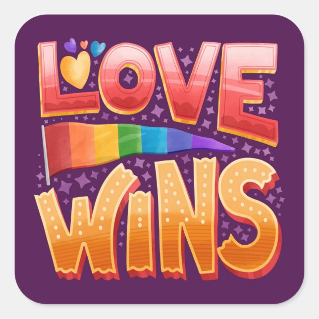 Amor ganha adesivo LGBT (Frente)