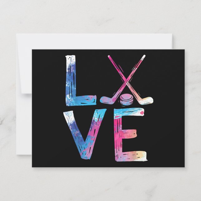 Amor Garotas de Hóquei no Gelo Dão Presentes Mulhe (Frente)