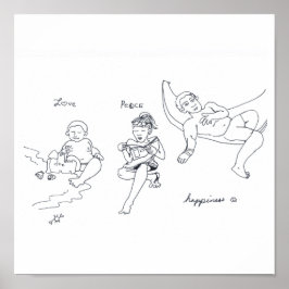 AMOR impressão DE FELICIDADE DA PAZ