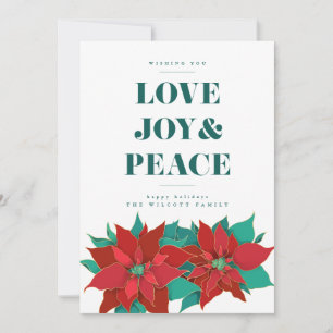 AMOR JOY & PEACE Feliz Natal Férias