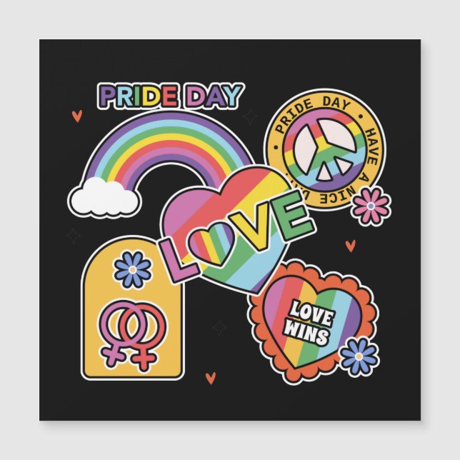 Amor. LGBT+Orgulho. Dia do Orgulho. Ama arco-íris. (Frente)