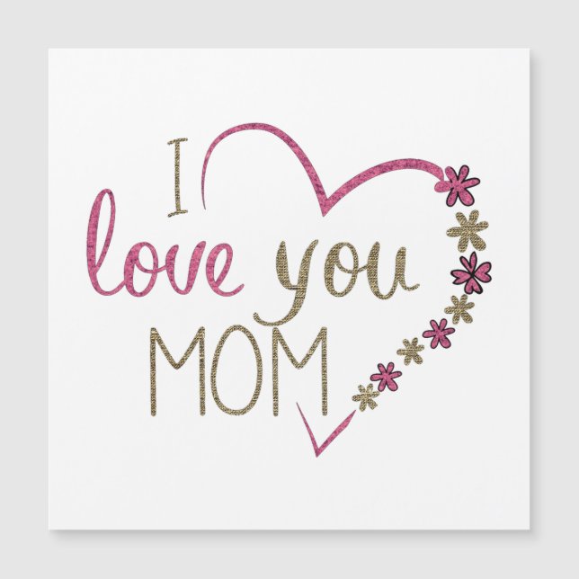 Amor Mãe Dia de as mães Heart (Frente)