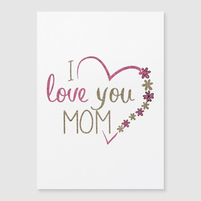 Amor Mãe Dia de as mães Heart (Frente)
