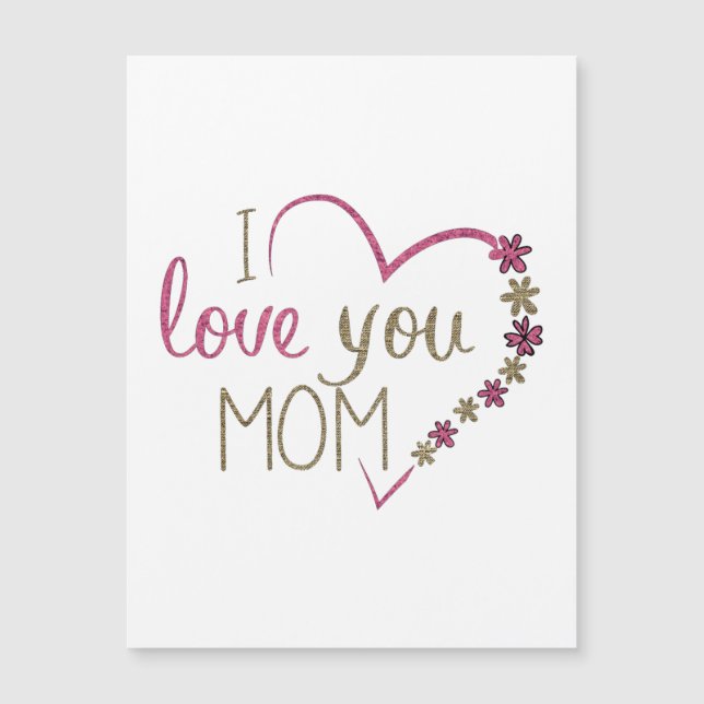 Amor Mãe Dia de as mães Heart (Frente)